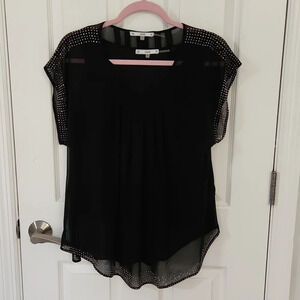 Sioni Women’s Black Sheer Top